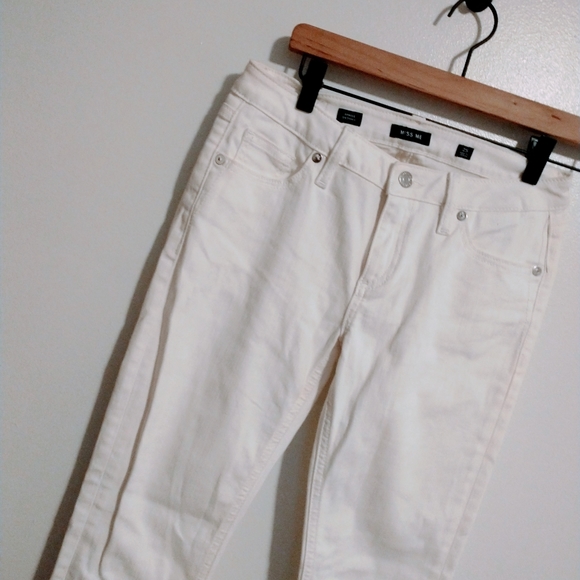 miss me white jean embroidered hem size 25. Skinny ankle - Picture 4 of 5
